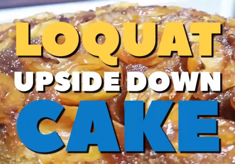 Upside Down Loquat Cake Recipe